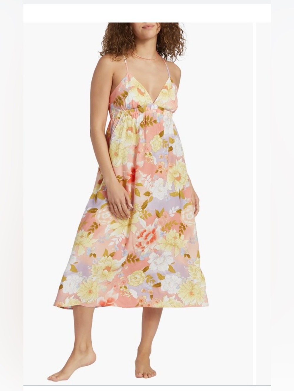 BILLABONG Sunset Kisses Floral Midi Sundress SIZE XS